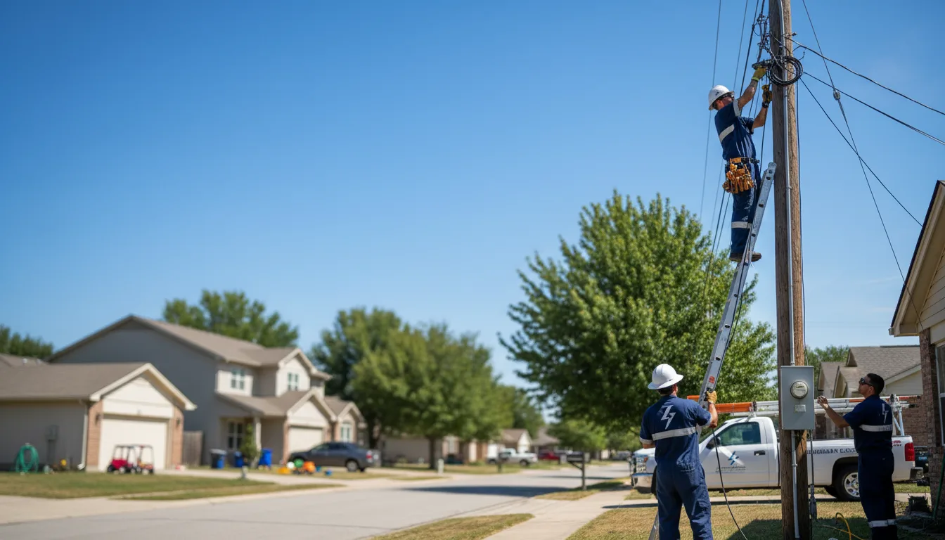 Residential electrician providing installation services in Woonsocket, SD
